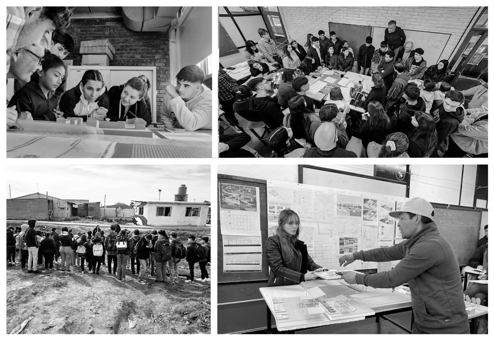 Figura 5. Intercambio entre vecinos del barrio, el Taller Austral y la Fundación.