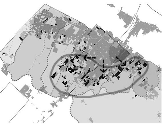 Figura 5. Concentración de los barrios populares hacia el sudeste y sudoeste del partido de La Plata.