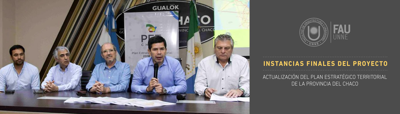 Proyecto de Actualización del Plan Estratégico Territorial de la Provincia del Chaco