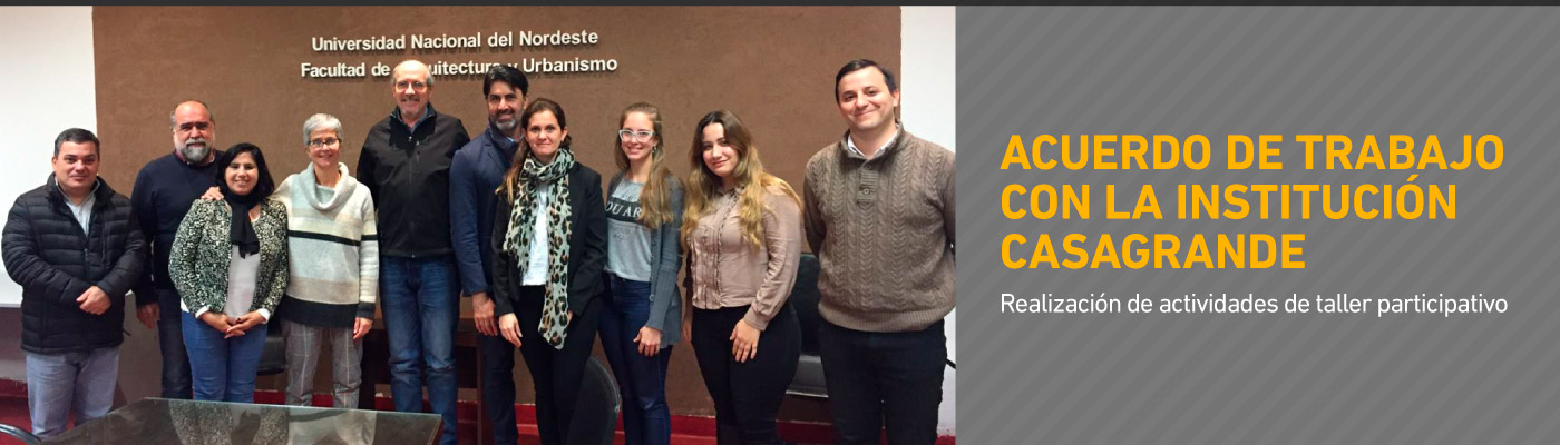 Acuerdo de trabajo con la institución Casagrande